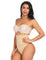 Bikini top blush lace front view