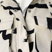 Sorei Cropped bomberjack met opstaande kraag en rits voor dames