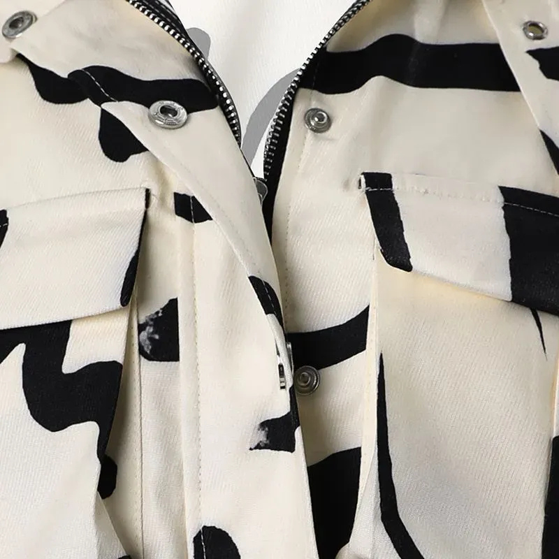 Sorei Cropped bomberjack met opstaande kraag en rits voor dames