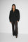 Damesbroek zwart kant met hoge taille front view
