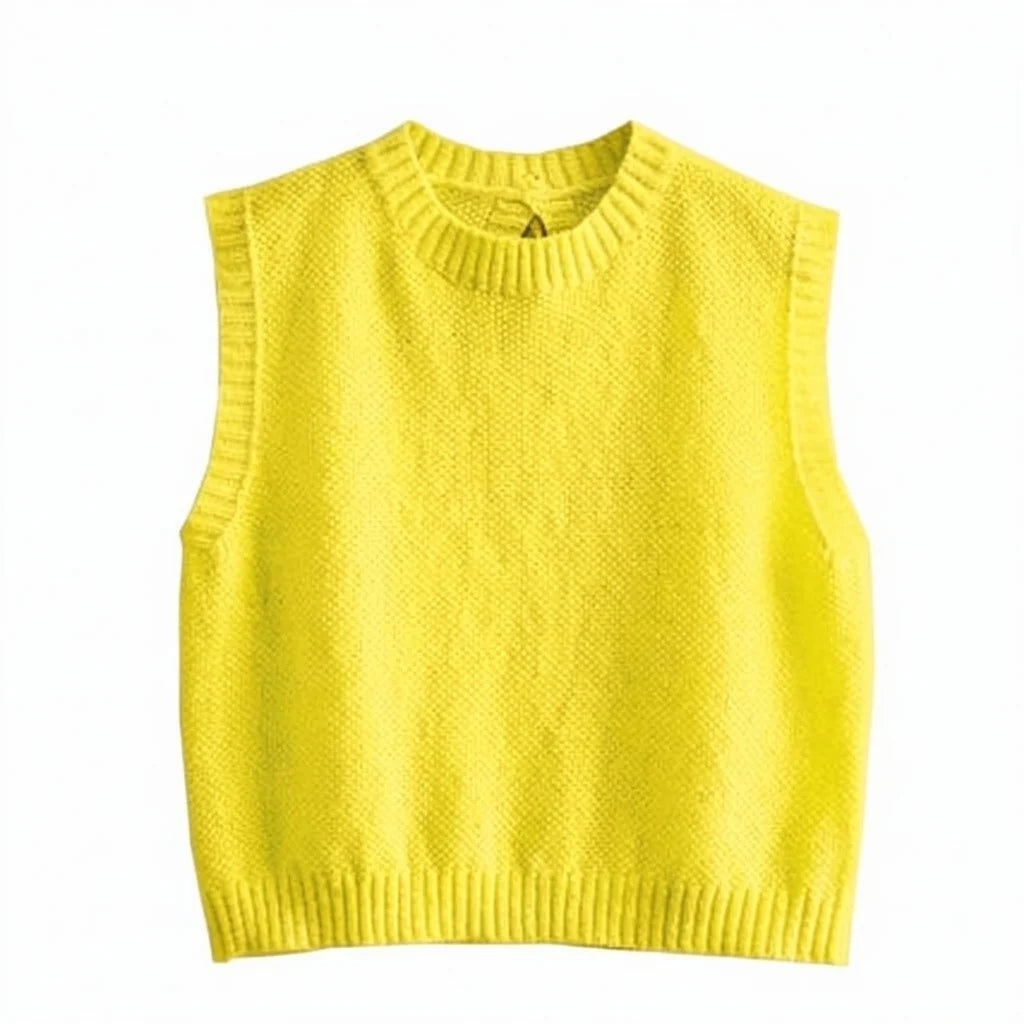 Birdie Gebreide Top met Open Rug en Vrouwelijk Silhouet voor dames