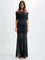 Mira | Dames Maxi Jurk - Off-Shoulder Mesh Met Elegante Plooi Details 0