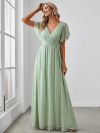 Dames Jurk Avond Maxi A-lijn Elegant
