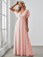 Dames Jurk Avond Maxi A-lijn Elegant