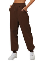Dames Sweatpants tailleband met trekkoord Fleece-inside