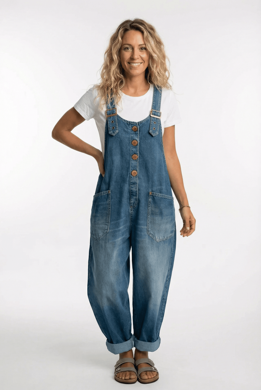 Dames Tuinbroek Relaxed Denim