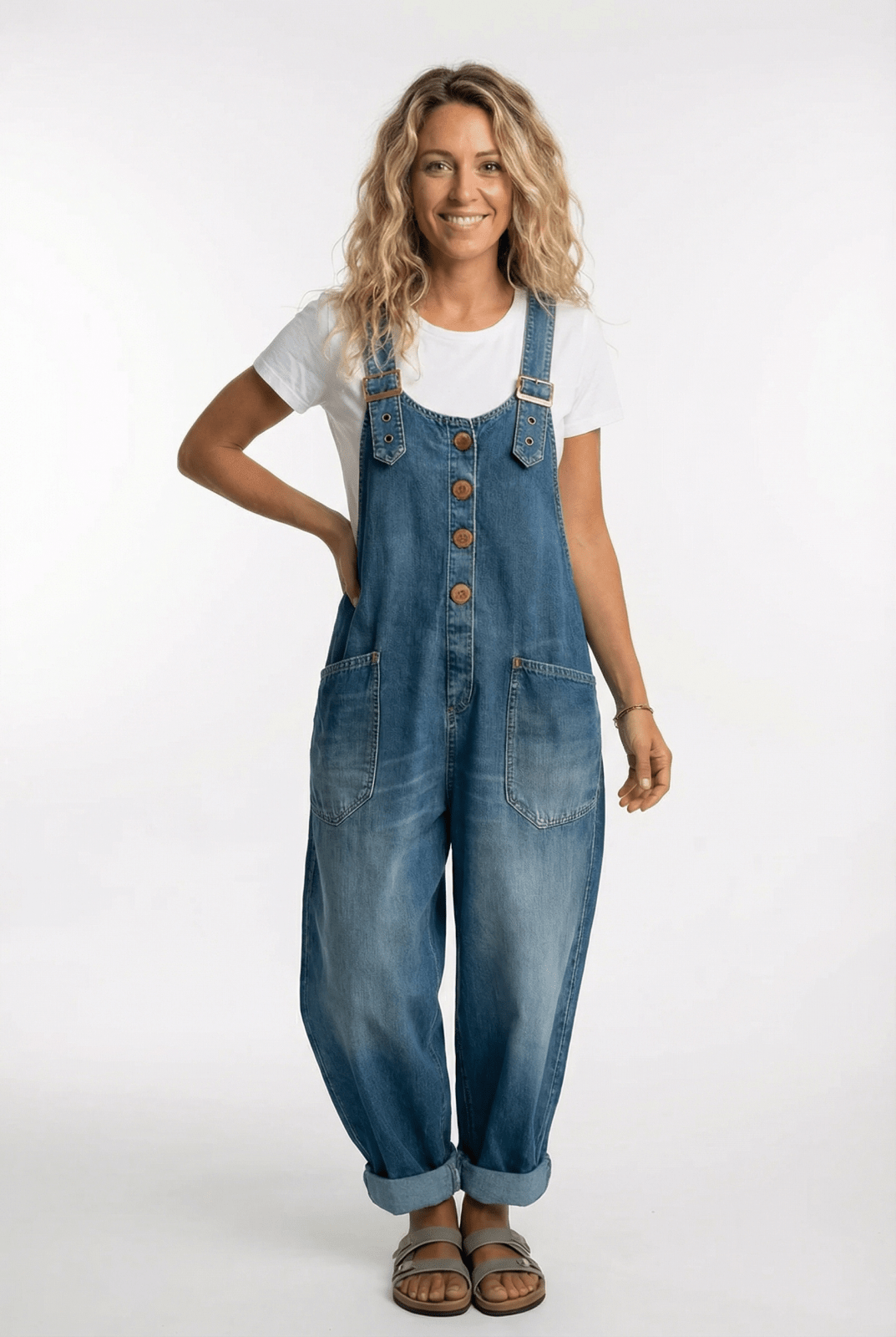 Dames Tuinbroek Relaxed Denim