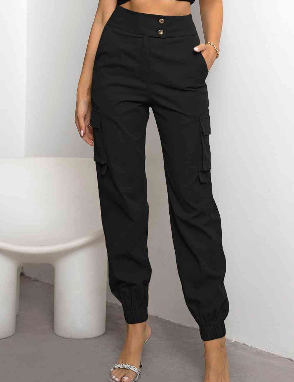 Nadia | Dames Cargobroek - Hoge Taille, Duurzaam en Comfortabel 0