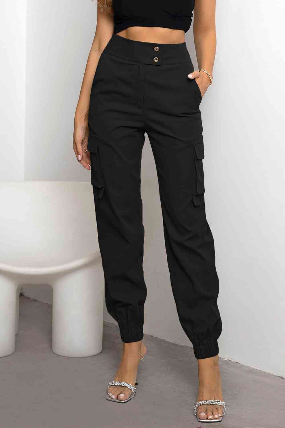 Nadia | Dames Cargobroek - Hoge Taille, Duurzaam en Comfortabel 0