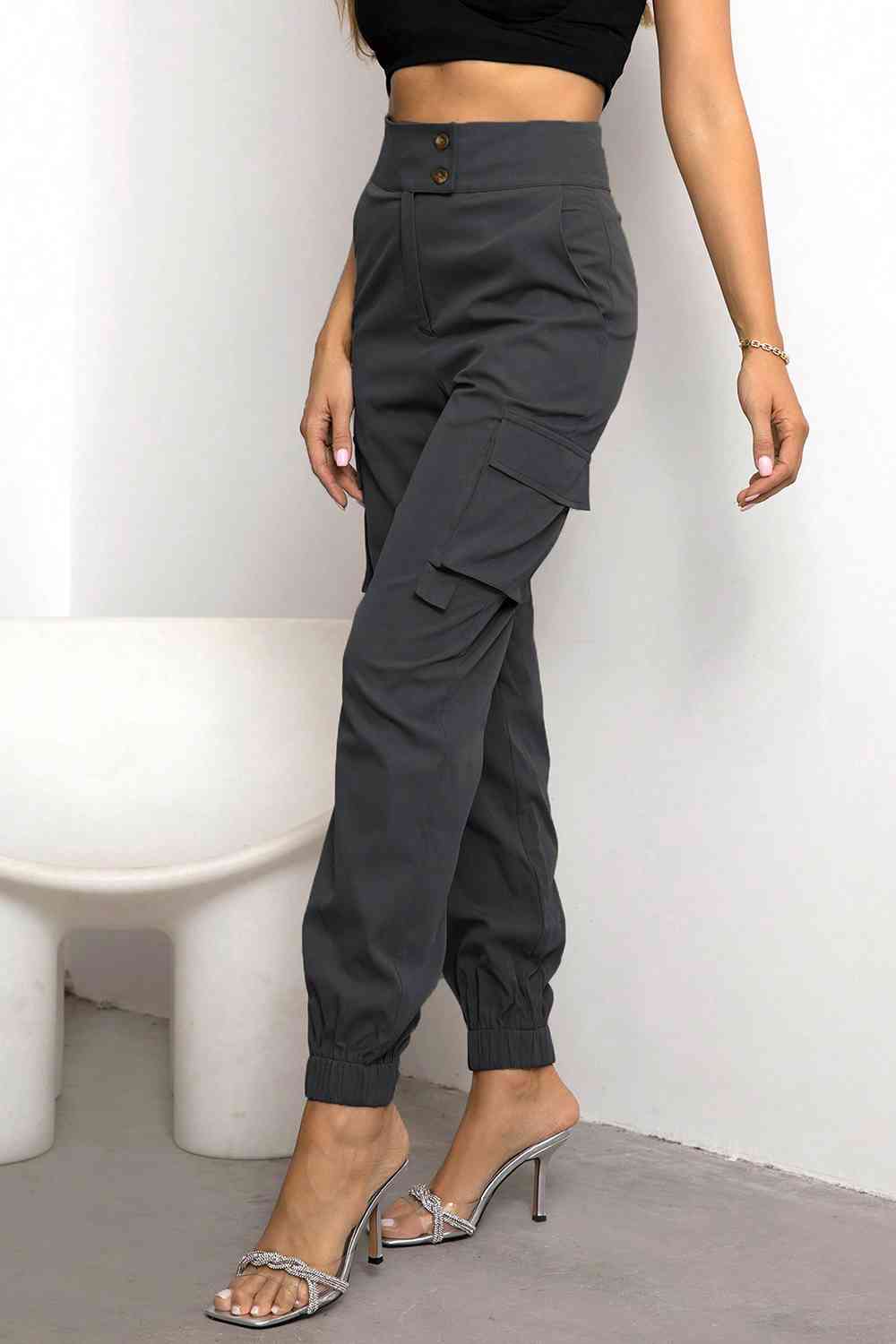 Nadia | Dames Cargobroek - Hoge Taille, Duurzaam en Comfortabel 8