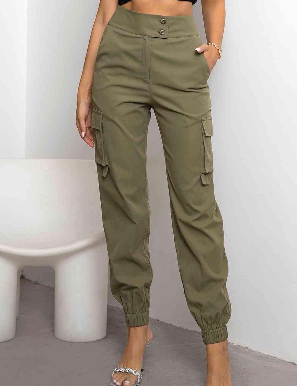 Nadia | Dames Cargobroek - Hoge Taille, Duurzaam en Comfortabel 9