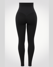 Black shaping leggings high waist back view