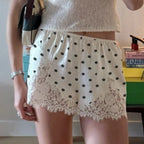 Pauleen | Dames Korte Broek - Hoogwaardige Stof met Kanten Rand 4