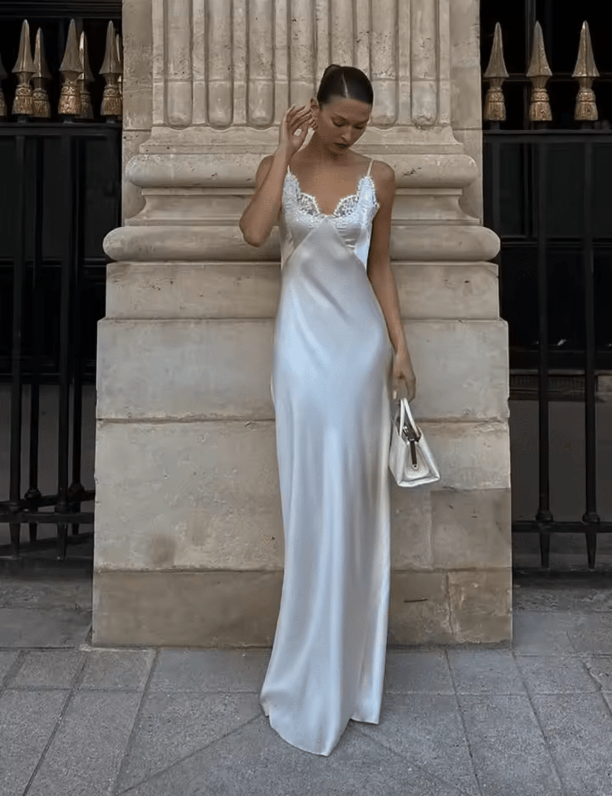 Piper | Dames Maxi Jurk - Luxe Satijn met Kanten Accenten voor Zomer evenementen 0
