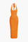 Pura | Dames Maxi-jurk - Elegante Ruches, Halterbackless Design 9