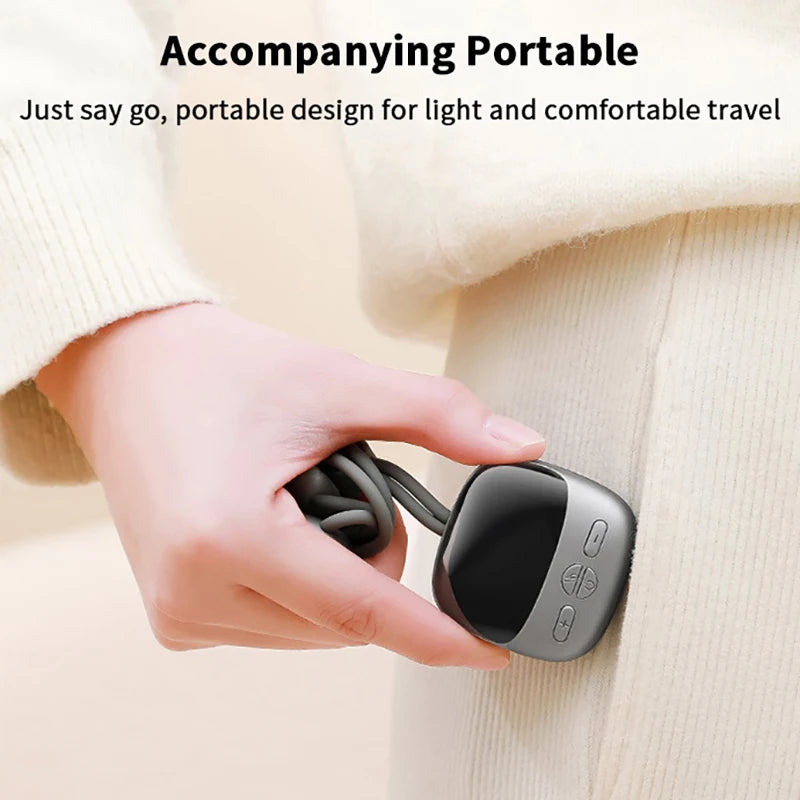 Nek- en rugschoudermassager, 2025, nieuw mini draagbaar elektrisch nek- en rugschoudermassagerapparaat, met warmte