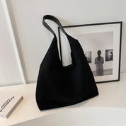 Liva Tote bag in zacht suède met ruim hoofdvak