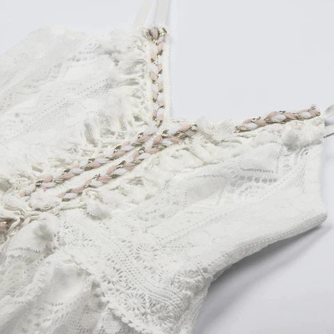 Samantha | Dames Zomerjurk - Elegante Boho Stijl met V-Hals 3