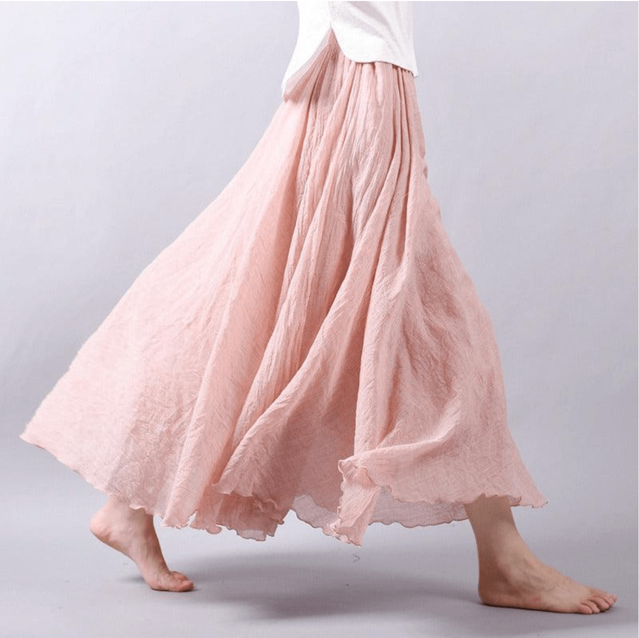 Lina Maxi rok bohemian linnen voor dames