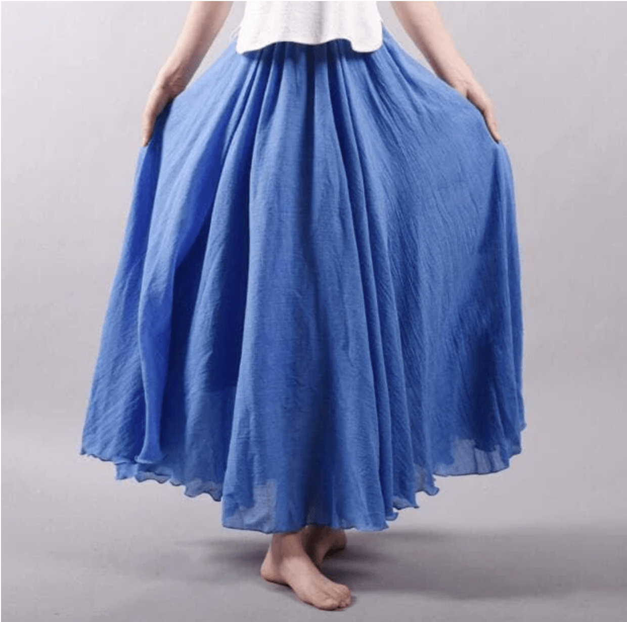 Lina Maxi rok bohemian linnen voor dames