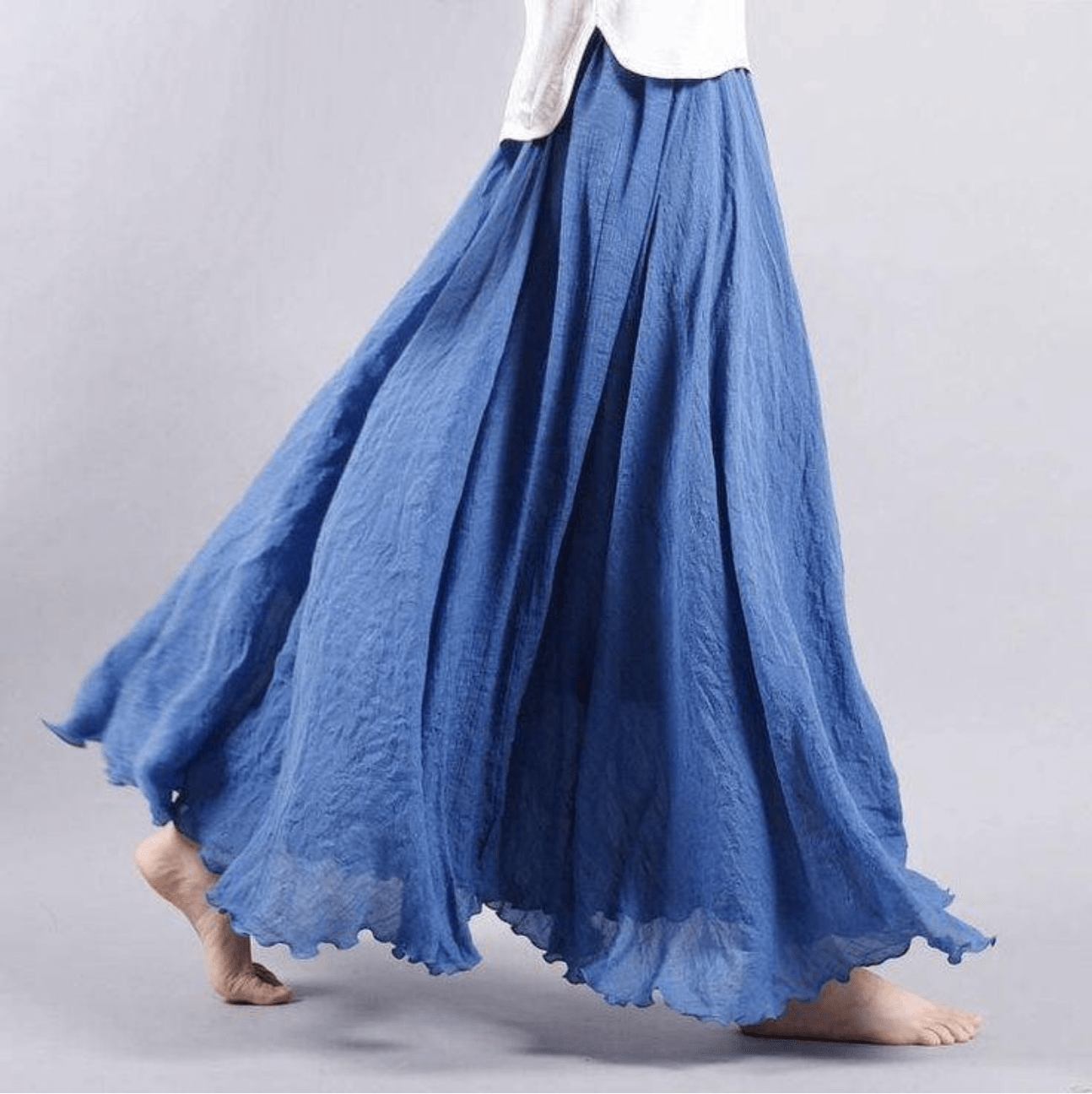 Lina Maxi rok bohemian linnen voor dames