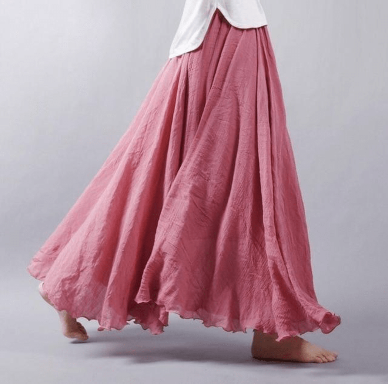 Lina Maxi rok bohemian linnen voor dames