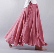 Lina Maxi rok bohemian linnen voor dames