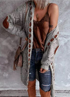 Sophie | Dames Lang Vest met Capuchon - Zacht en Comfortabel, Trendy Design 10