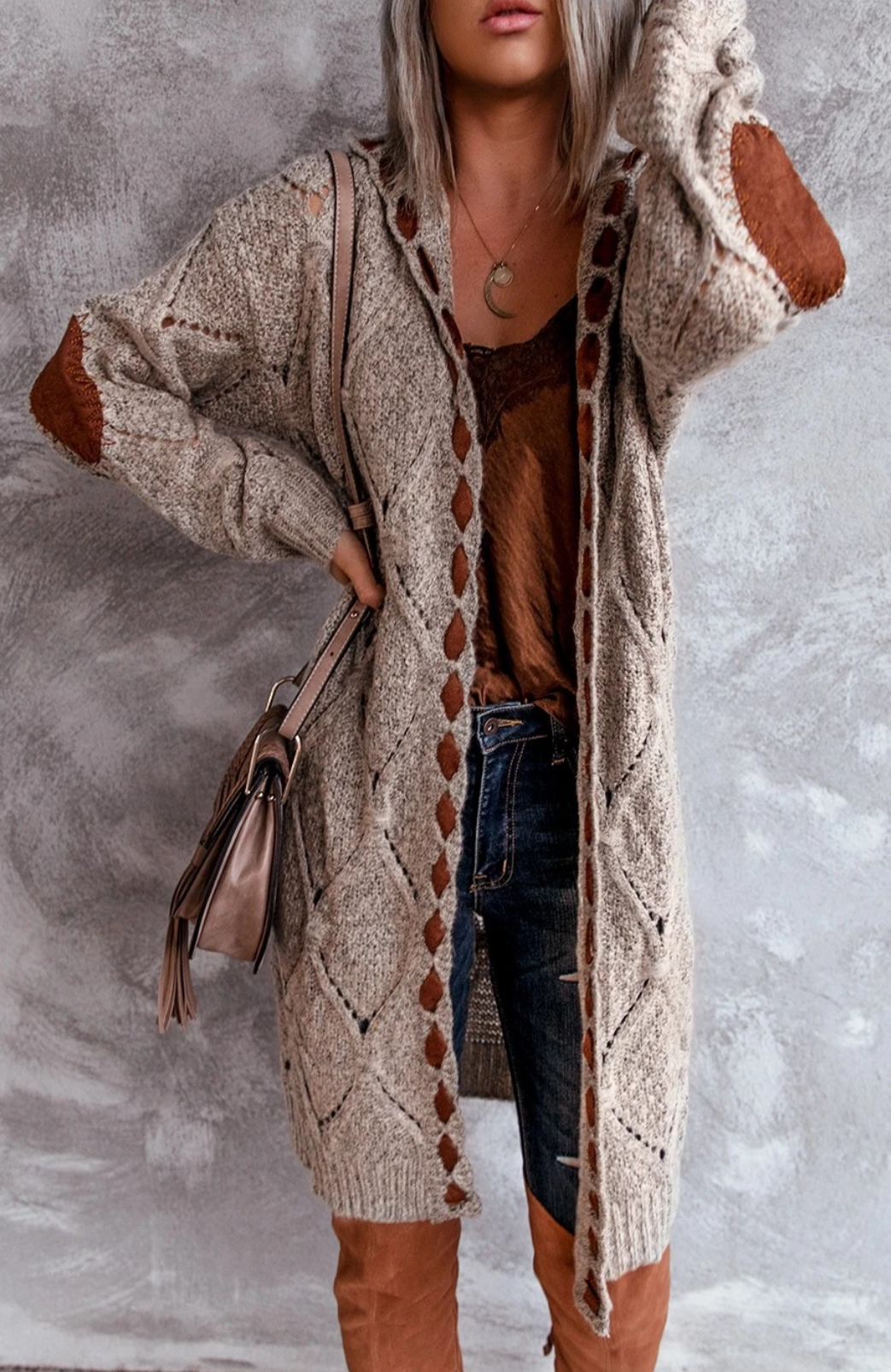 Sophie | Dames Lang Vest met Capuchon - Zacht en Comfortabel, Trendy Design 2