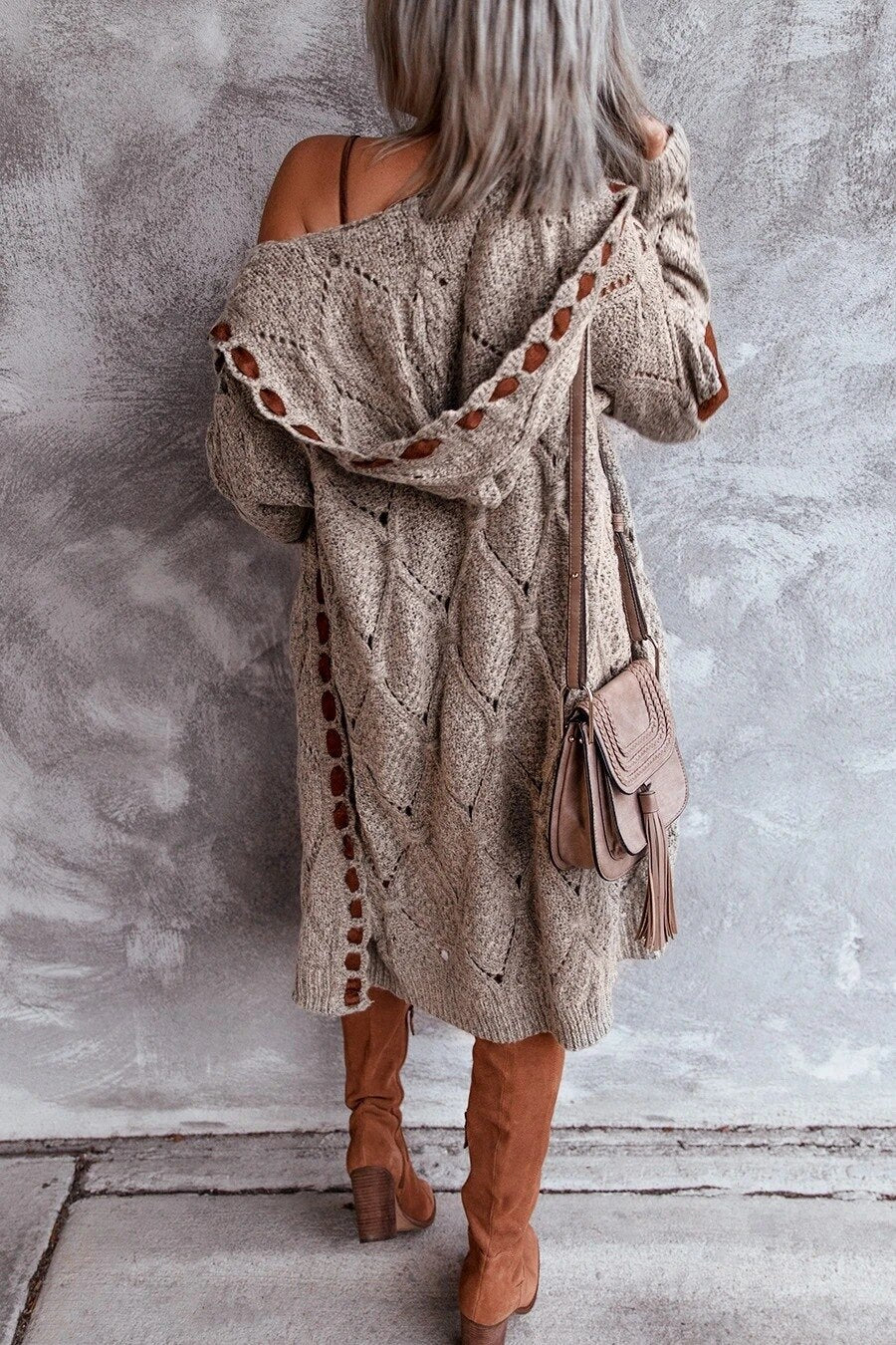 Sophie | Dames Lang Vest met Capuchon - Zacht en Comfortabel, Trendy Design 3