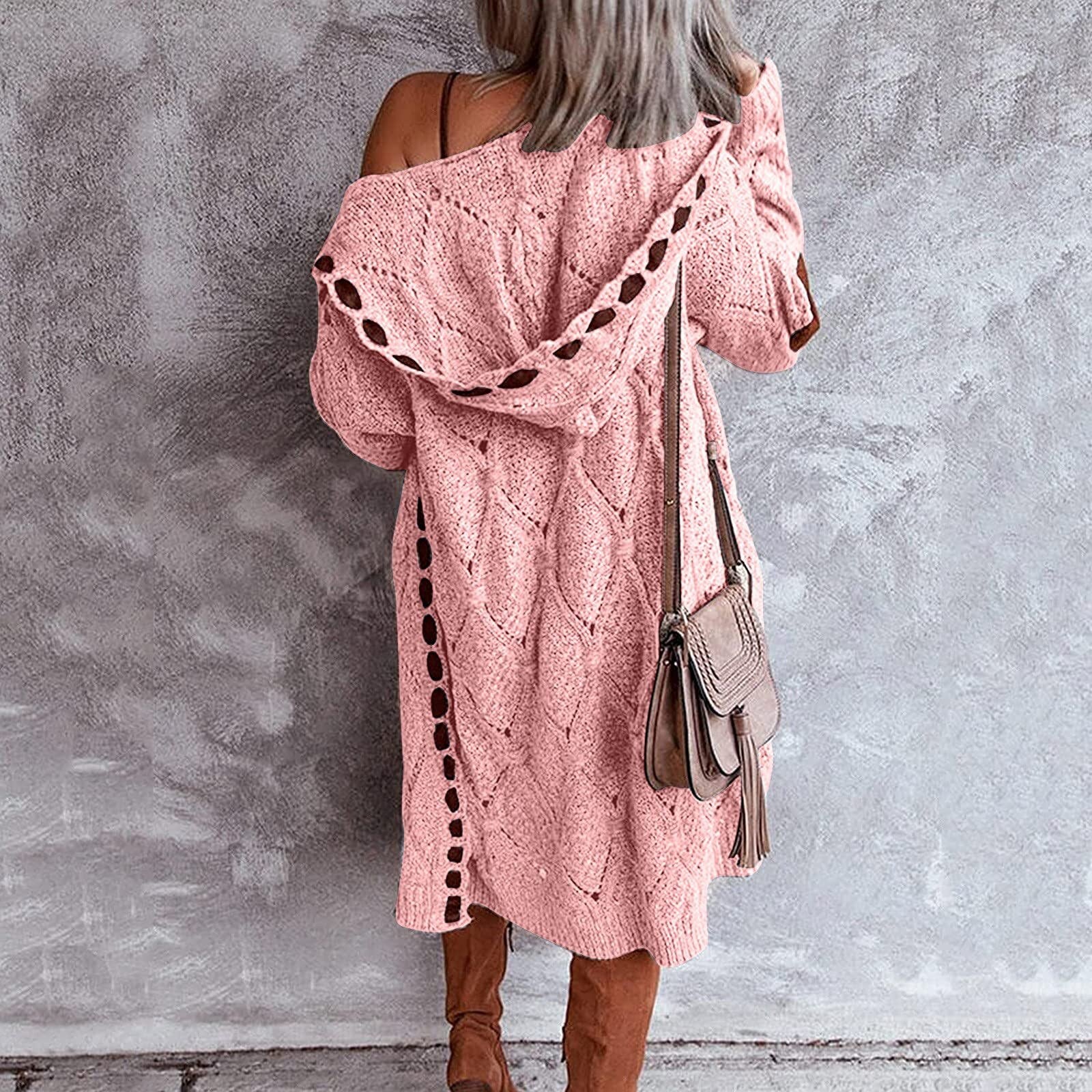Sophie | Dames Lang Vest met Capuchon - Zacht en Comfortabel, Trendy Design 8