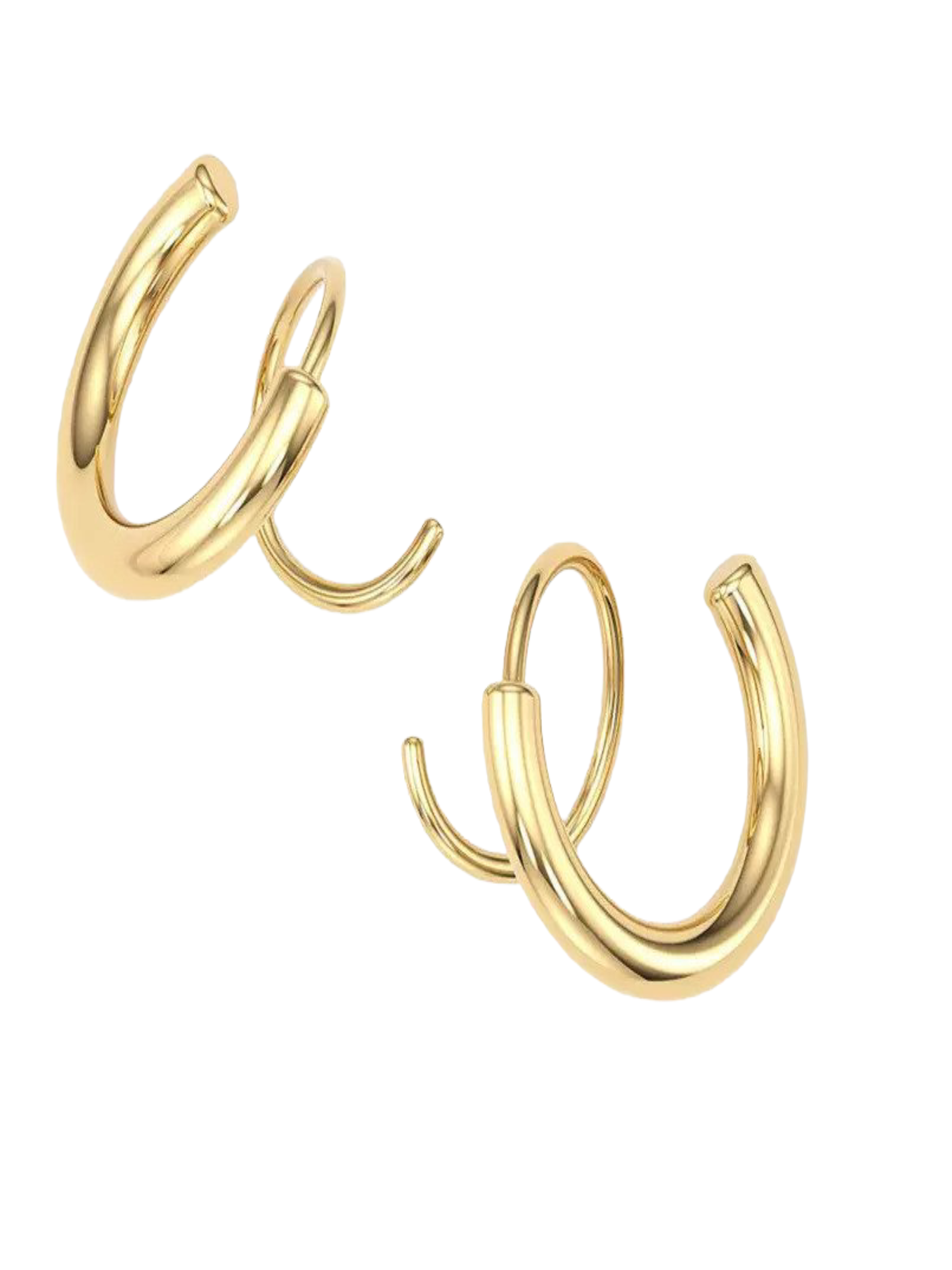 Sophie | Dames Oorbellen - Elegante Zilver Spiraal Statement Oorbellen 0