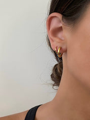 Sophie | Dames Oorbellen - Elegante Zilver Spiraal Statement Oorbellen 1