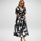 Stijlvolle Midi Jurk | Comfortabele Feestjurk 0