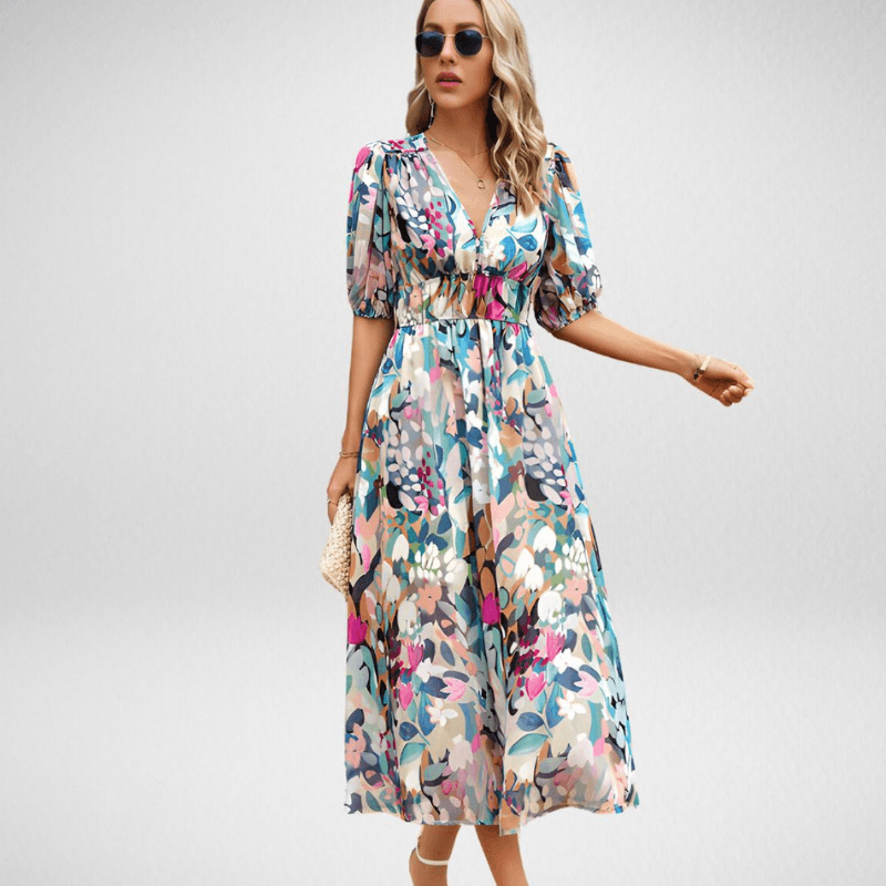 Stijlvolle Midi Jurk | Comfortabele Feestjurk 2