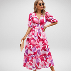 Stijlvolle Midi Jurk | Comfortabele Feestjurk 4