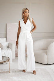 Liv Mouwloze jumpsuit met elegante pasvorm voor dames
