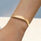 Gold textured armband, angled view