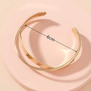 Armband, gedraaide en gelaagde metalen ontwerpen, metaallegering, zilver, Dames