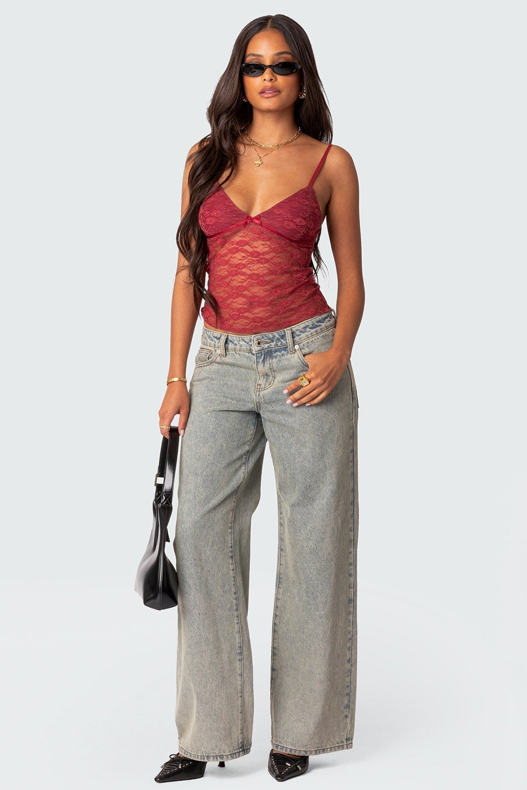 Transparante Kant Top | Blouse Dames Elegante Mode 1