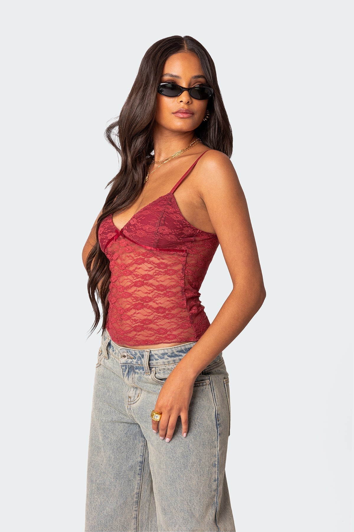 Transparante Kant Top | Blouse Dames Elegante Mode 2