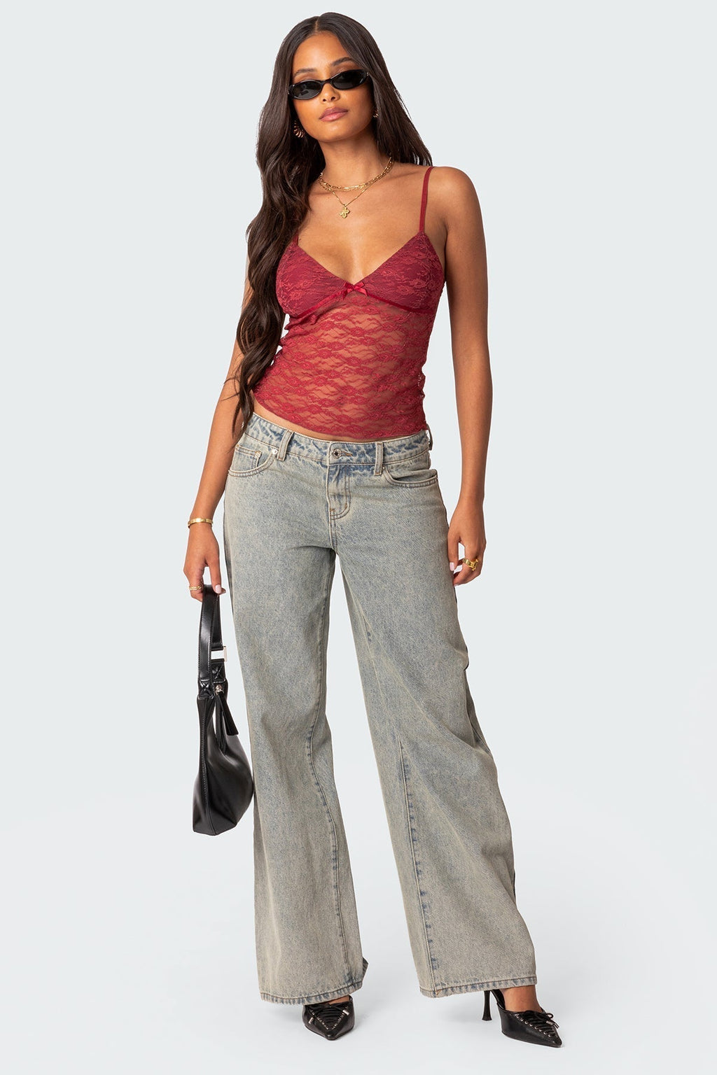 Transparante Kant Top | Blouse Dames Elegante Mode 4
