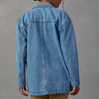 Lévi Blazer met borstzak en knoopsluiting van denim voor dames