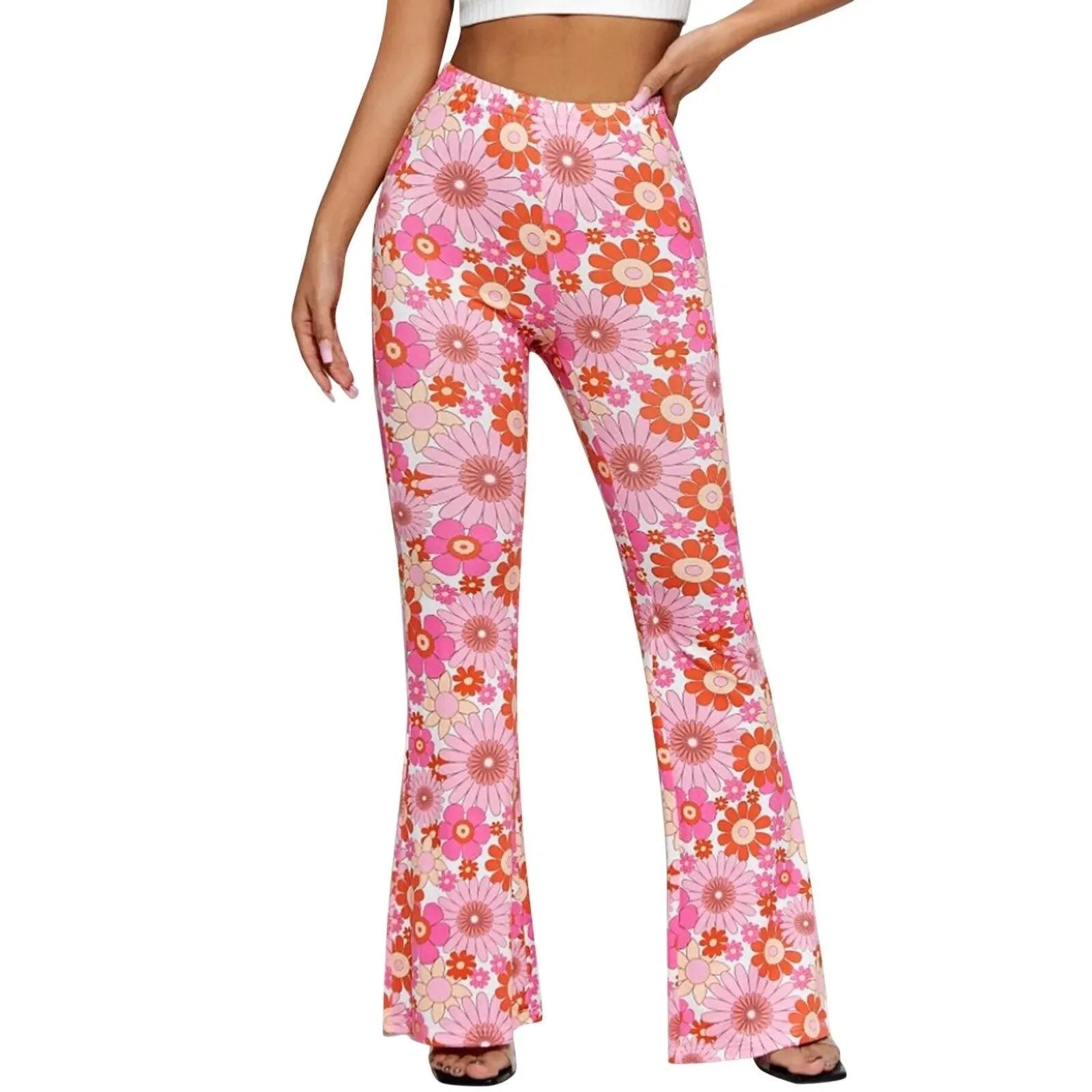 Xandrea | Flared Broek met Bloemenprint 2