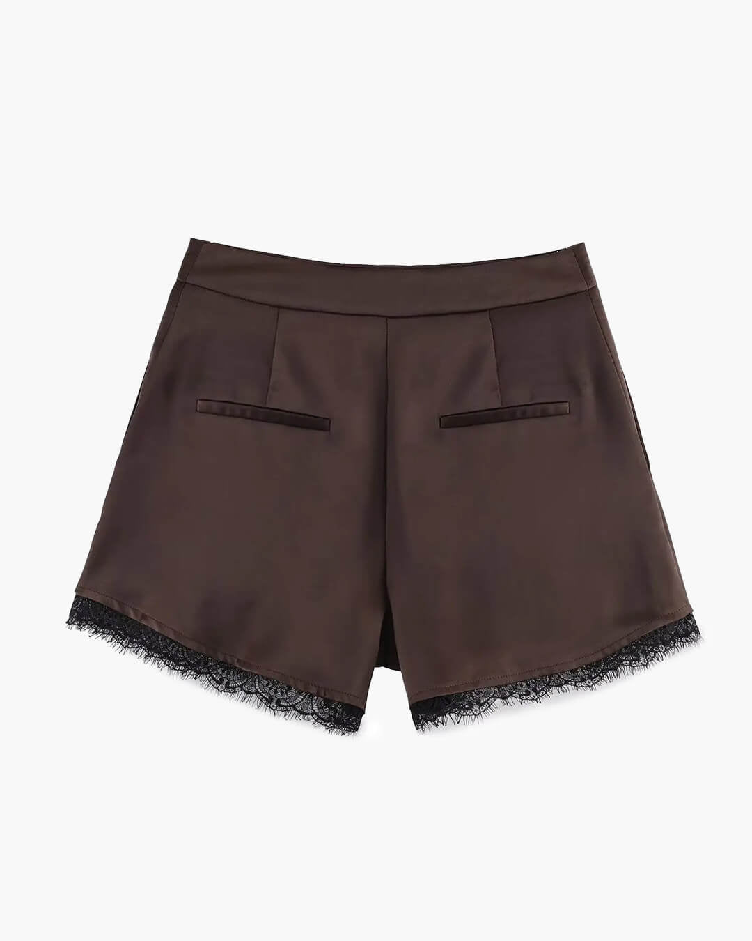 Xylia | Dames Minishort - Luxe Satijn met Kanten Rand 1