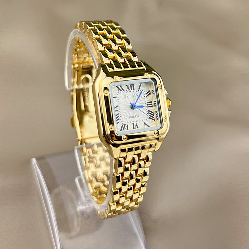 Vayla Horloge met vierkante kast en wijzerplaat voor dames