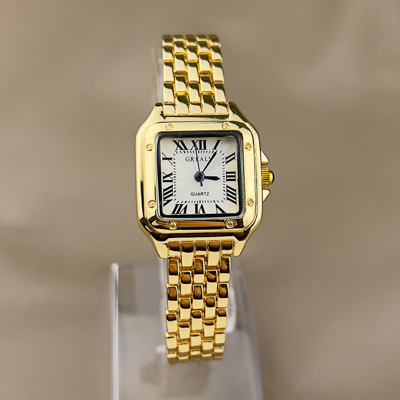 Vayla Horloge met vierkante kast en wijzerplaat voor dames