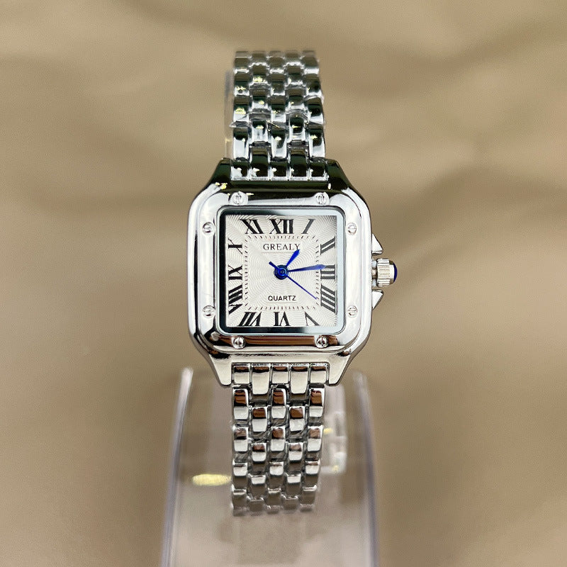 Vayla Horloge met vierkante kast en wijzerplaat voor dames