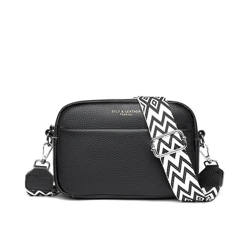Mavie crossbody tas van soepel leder met strak silhouet