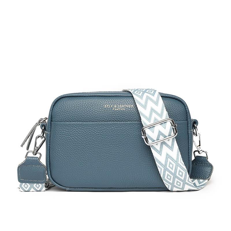 Mavie crossbody tas van soepel leder met strak silhouet